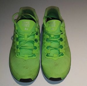 Nike Free 3.0 Men neon green  Athletic Running Sho